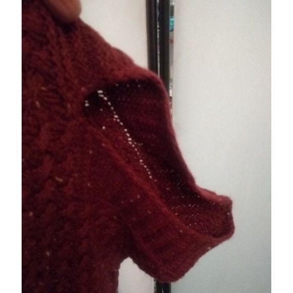 St. John's Bay Turtleneck Cowl Neck Batwing Plus Sized Sweater Red 3X - Picture 9 of 9